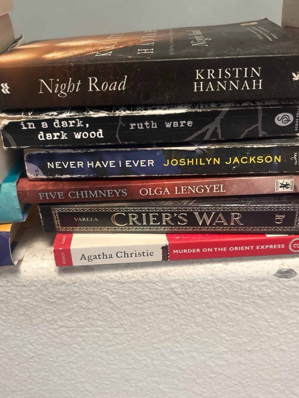Assorted Paperback Book Stack - Colorful Spines - Picture 3 of 7